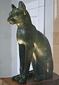 Room 4 - Ancient Egyptian bronze statue of a cat from the Late Period, about 664–332 BC