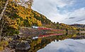 Nordgående regiontog fra Oslo til Trondheim mellom Ring og Brøttum sør for Lillehammer