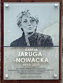 plaquette voor Izabela Jaruga-Nowacka gemaakt in 2010 of 2011 overleden op 10 april 2010