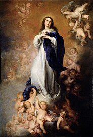 Inmaculada Concepción (1678), de Bartolomé Esteban Murillo, Muséu del Prado, Madrid.