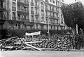 Barricade érigée à Alger en 1960
