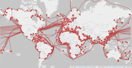 Undersea Internet cables