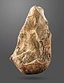 A trihedral from the Lower Paleolithic, found at Amar Merdeg, kept at the Museum of Ancient Iran.