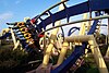 "Montu", a popular inverted roller coaster at Busch Gardens Tampa Bay, US