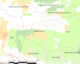 Saint-Siffret - Localizazion