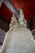Chinthe atop the Mingun Bell[13]