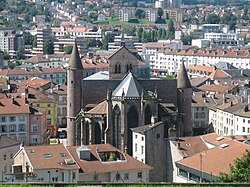 Basilika sv. Mauritia od východu