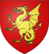 de gueules à un dragon d’or (Royaume Vandale)