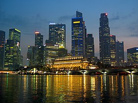 Skyline of the Central Business District, Singapore