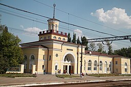 Järnvägsstationen i Kamensk-Sjachtinskij.