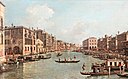 Le grand canal – Looking South-East from the Campo Santa Sophia to the Rialto Bridge