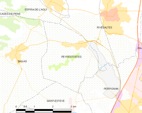 Poziția localității Peyrestortes