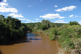 Vista do Rio Pardo no município