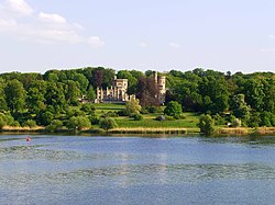 Babelsberg Palace on the Havel river