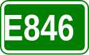 Zeichen der Europastraße 846