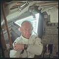 У току мисије Аполо 11, Олдрин 1969. године