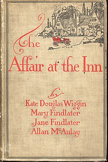 Cover of "Affair at the Inn" published in 1904 by Houghton, Mifflin and Company.
