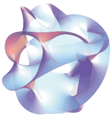 Spacetime curvature schematic