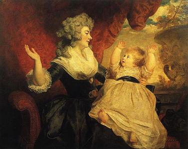 La duquesa de Devonshire y su hijo, 1786.