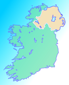 Localização de Tralee na Irlanda