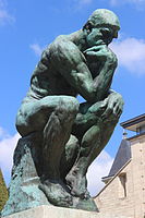 オーギュスト・ロダン作『考える人』1902年。ロダン美術館 (パリ)