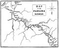 Carte du chemin de fer du Panama de 1861, tirée de l’Histoire illustrée du chemin de fer du Panama.