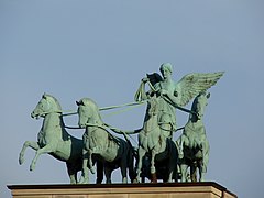 Parque Jardín de la Ciudadela, detalle del monumento de la fuente , Barcelona.JPGuadriga (1845-1848) de Herman Wilhelm Bissen, en el Museo Thorvaldsen en Copenhagen