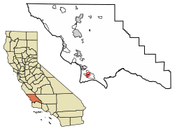 Location of Blacklake in San Luis Obispo County, California.
