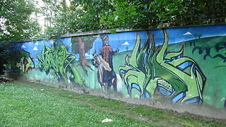 Grafiti di dinding di Čakovec, Kroasia