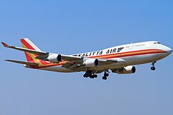 Boeing 747-400BCF der Kalitta Air