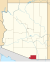 State map highlighting Santa Cruz County
