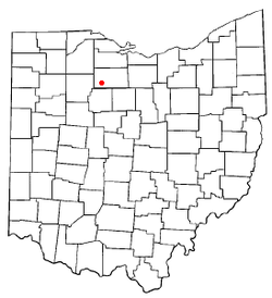 Location of New Riegel, Ohio