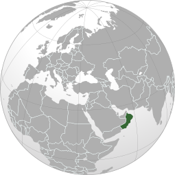 Localização de Omã