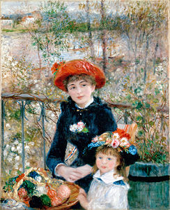 Pierre-Auguste Renoir'ın Sur la terrace adlı yağlı boya resmi. (Üreten: Pierre-Auguste Renoir)