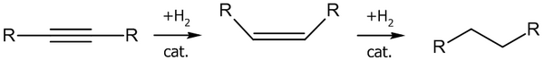 Гидрирование алкинов