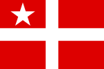 Kungahuset Malietoas flagga, 2 oktober 1873 - januari 1887 samt 1889 - 1 mars 1900. Nationsflagga 21 januari 1879[3]