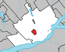 Location within Quebec TE.