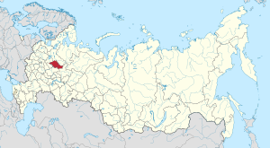 Костромская область на карте