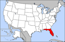 Locatie van Florida