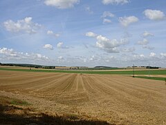 Vue de la plaine agricole au sud-est d'Esmans.