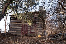 The Regester Log House, a historic site in the township