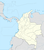 Palestina på en karta över Colombia