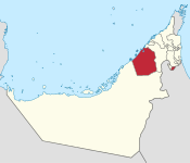 موقع إمارة دبي في دولة الإمارات