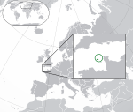 Map showing Guernsey in relation to the United Kingdom