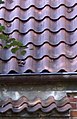 ドイツ連邦共和国シフドルフの教会の屋根。Hohlpfanneが使用されている。