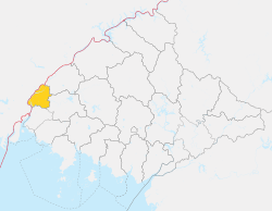 Sinŭiju location within North Pyongan Province