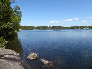 Sisjön från sydväst riktning norr den 29 maj 2021.