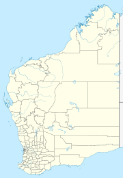 پێرس is located in Western Australia