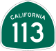 State Route 113 marker
