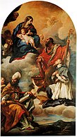 Retable de la Vierge à l’Enfant, saint Ambroise, saint François de Salles et saint Nicolas, Carlo Maratta